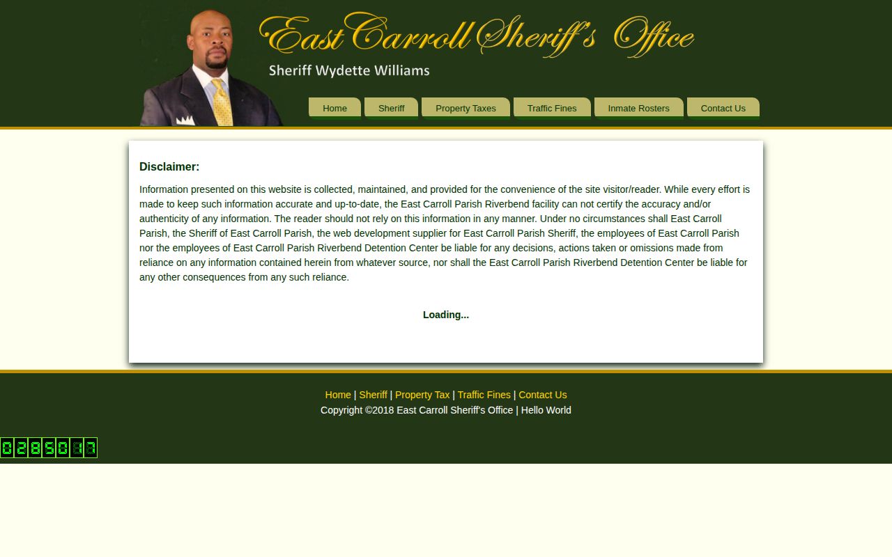 East Carroll Parish 24 hour release roster fields
