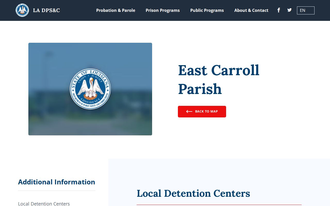 Three East Carroll Parish release facility listings